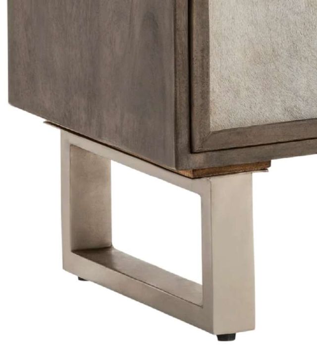 Crestview Collection Theodore Grey Cowhide Chest-2