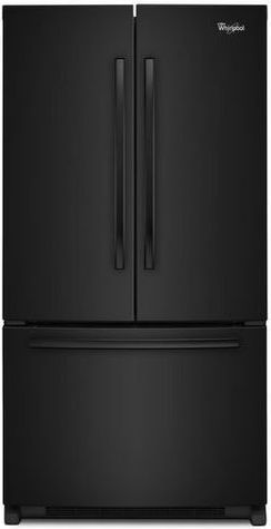 Whirlpool® 20.0 Cu. Ft. Counter Depth French Door Refrigerator-Black 0