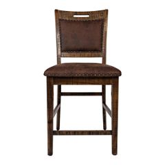 Jofran Cannon Valley Upholstered Back Counter Stool