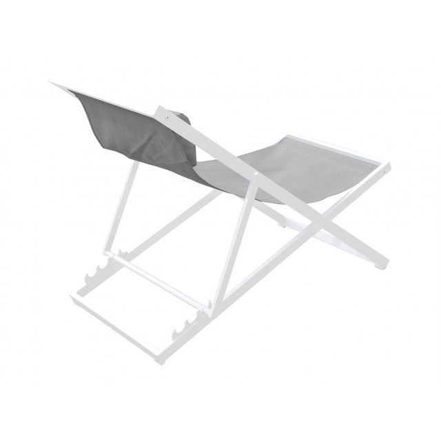Armen Living Wave White Powder Outdoor Patio Deck Chair-2
