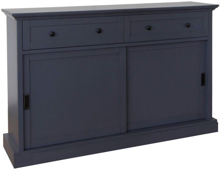 Crestview Collection Harbor Town Prussian Blue Cabinet