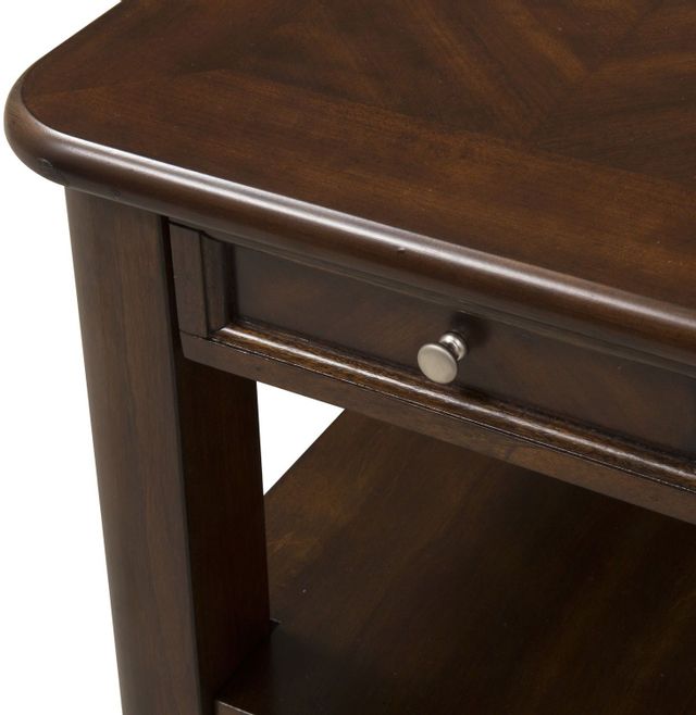 Liberty Furniture Wallace Dark Toffee Chair Side Table 2