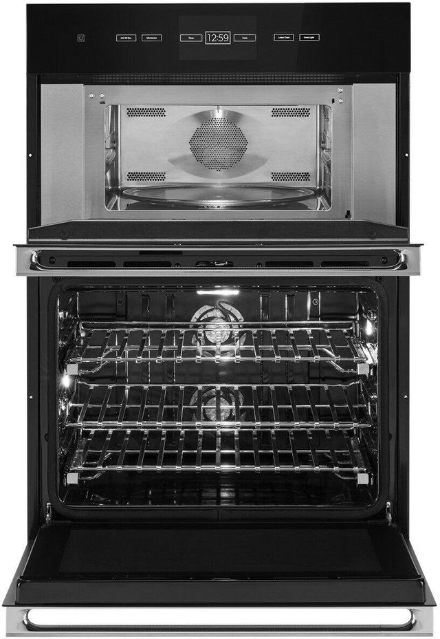 JennAir® NOIR™ 30" Floating Glass Black Electric Built In Oven/Micro Combo-2