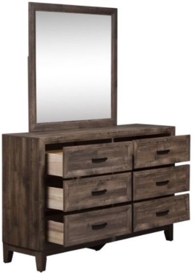 Liberty Ridgecrest Cobblestone Dresser and Mirror-3