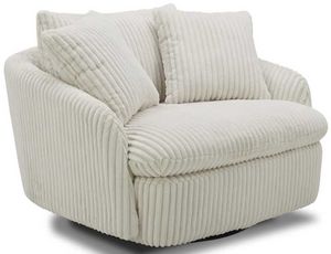 Parker House® Boomer Mega Ivory Swivel Chair