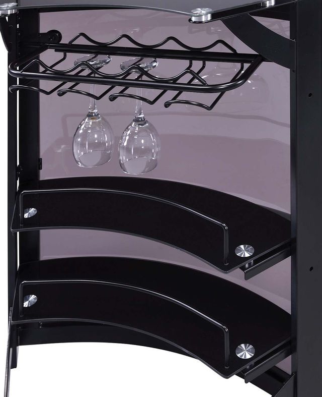 Coaster® 3-Piece Black/Smoke Bar Unit 3