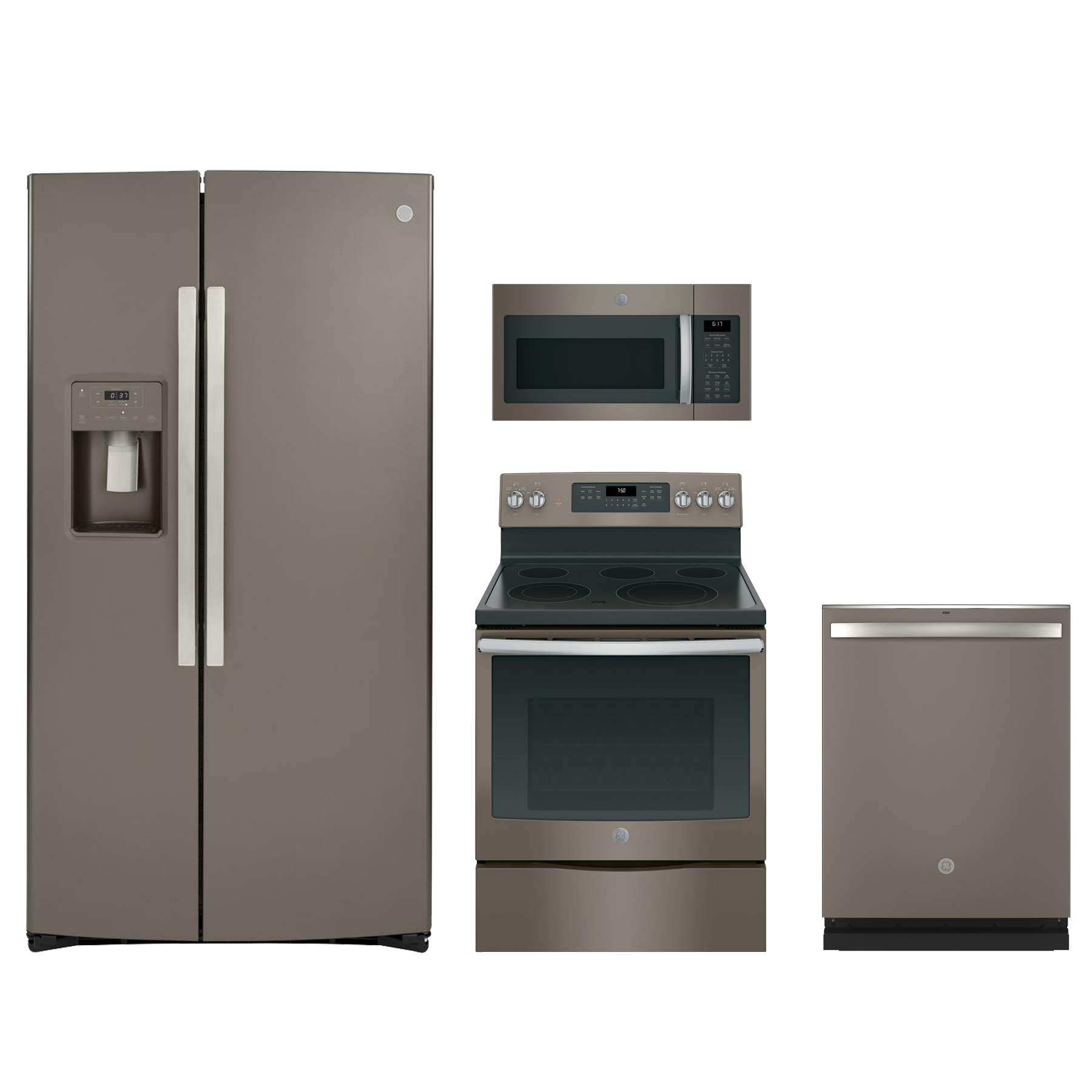 GE® 4 Piece Kitchen Package-Slate-GEKITJB750EJES | Bishopp's Appliance