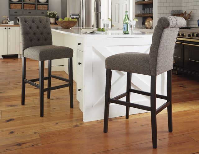 Signature Design by Ashley® Tripton Graphite Upholstered Bar Stool 2