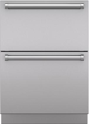 Sub-Zero® 24" Integrated Stainless Steel Drawer Panels with Pro Handles