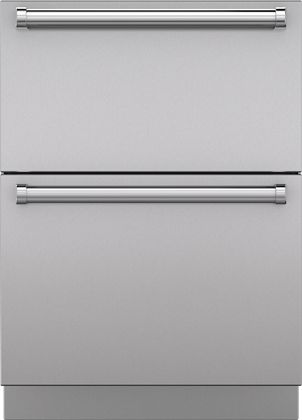 Sub-Zero® 24" Stainless Steel Drawer panels with Pro Handles