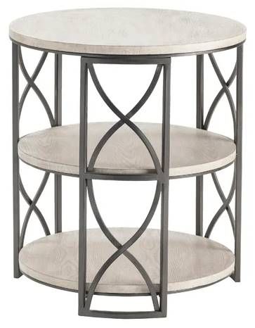 Crestview Collection Springfield Grey & White Accent Table-0