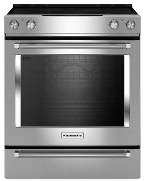 KitchenAid® 30" Slide In Electric Range | Halton Hills Furniture ...