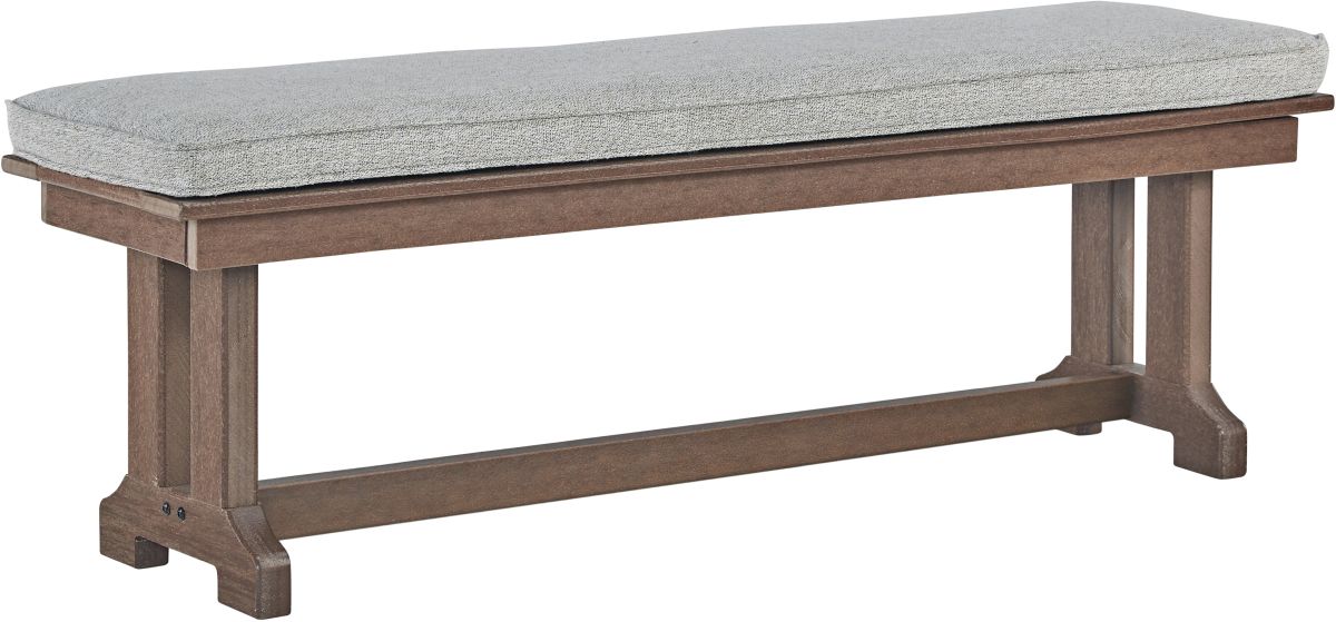 Signature Design by Ashley® Emmeline Brown Outdoor Dining Bench with Cushion