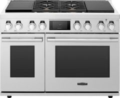 Signature Kitchen Suite 48" Stainless Steel Pro Style Dual Fuel Natural Gas Range