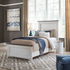 Liberty Furniture  Allyson Park Wirebrushed White Finish Full Panel Bed