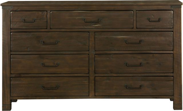 Magnussen Home® Pine Hill 9-Drawer Rustic Pine Dresser-1