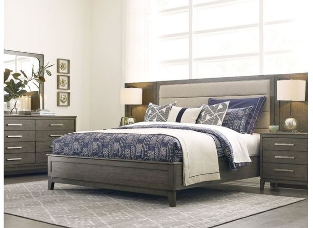 Kincaid® Cascade Gray Ross Queen Upholstered Panel Bed-3