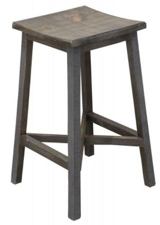 International Furniture Direct Loft Brown/Gray 30" Stool