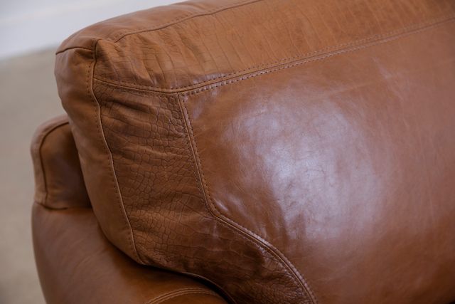 USA Premium Leather Furniture 4955 Saddle Glove All Leather Chair-2