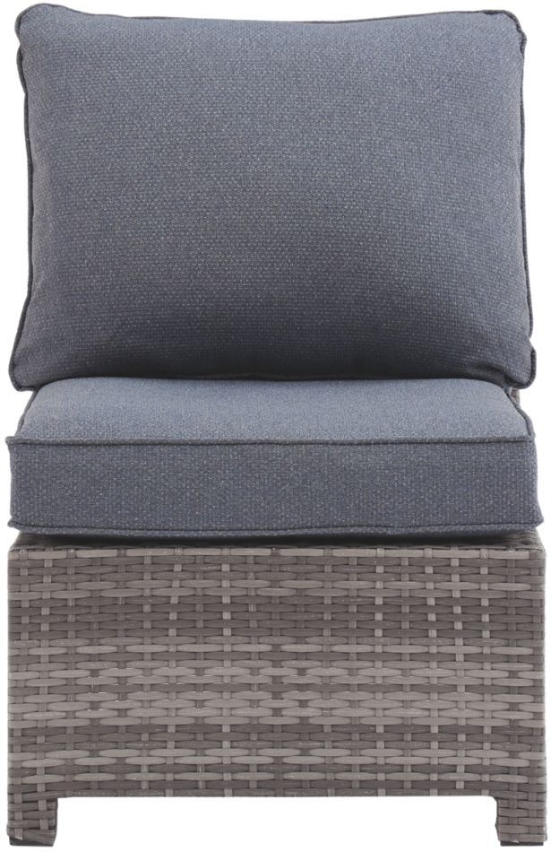 Signature Design by Ashley® Salem Beach Gray Armless Chair with Cushion 1