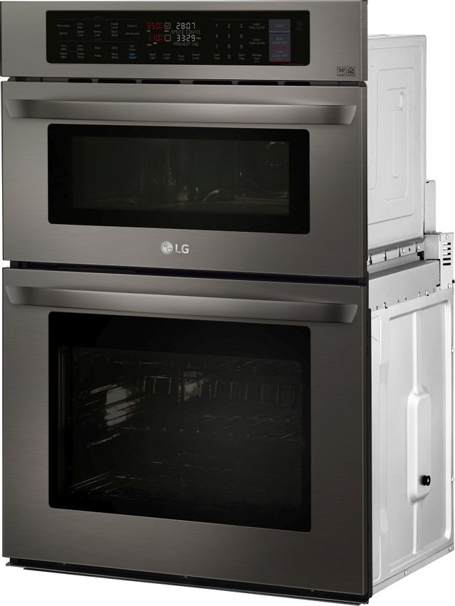 LG 30” Black Stainless Steel Oven/Microwave Combo Electric Wall Oven-3