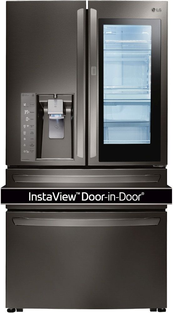 LG 22.5 Cu.Ft. Black Stainless Steel Counter Depth French Door Refrigerator