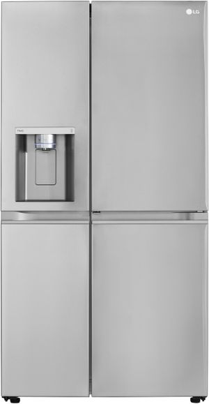 FLOOR MODEL LG 27.1 Cu. Ft. PrintProof™ Stainless Steel Side-by-Side Refrigerator