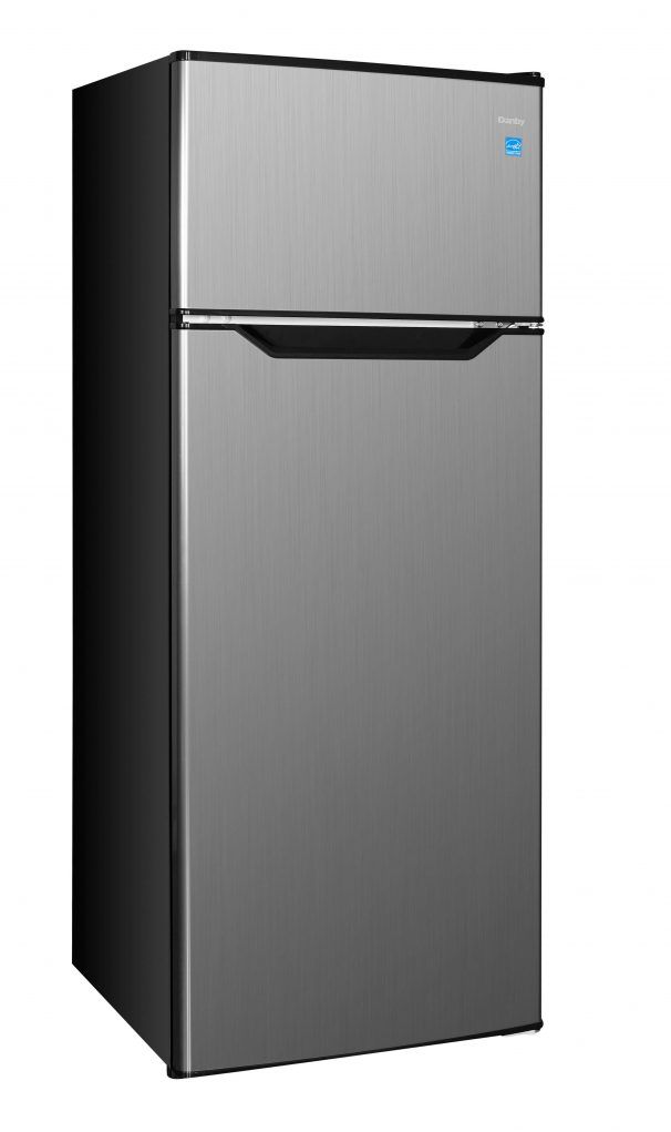 Réfrigérateur à congélateur supérieur de 22 po Danby® de 7,4 pi³ - Acier inoxydable et noir 1