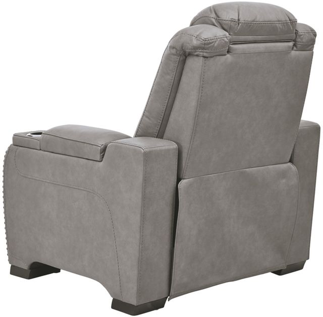 The Man-Den Gray Power Reclining Sofa Set with Adjustable Headrest 5