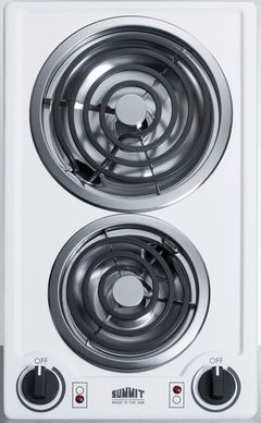 Summit® 12" White Electric Cooktop