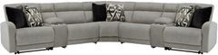 Signature Design by Ashley® Colleyville 7-Piece Stone Power Reclining Sectional