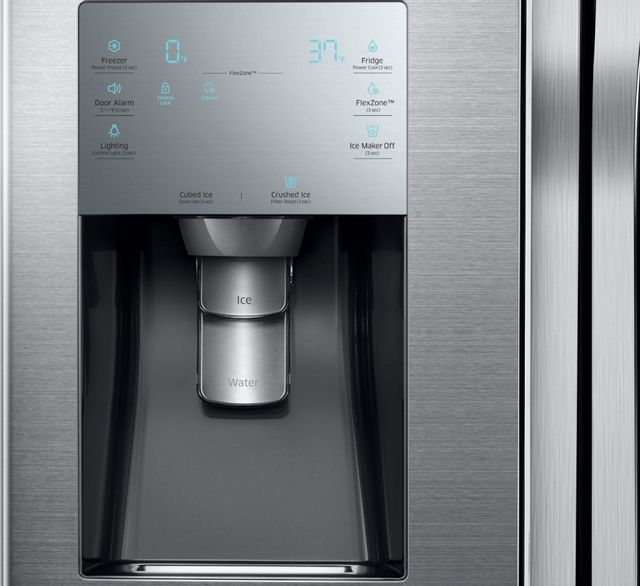 Samsung 28.1 Cu. Ft. Fingerprint Resistant Stainless Steel 4-Door Flex™ French Door Refrigerator 24