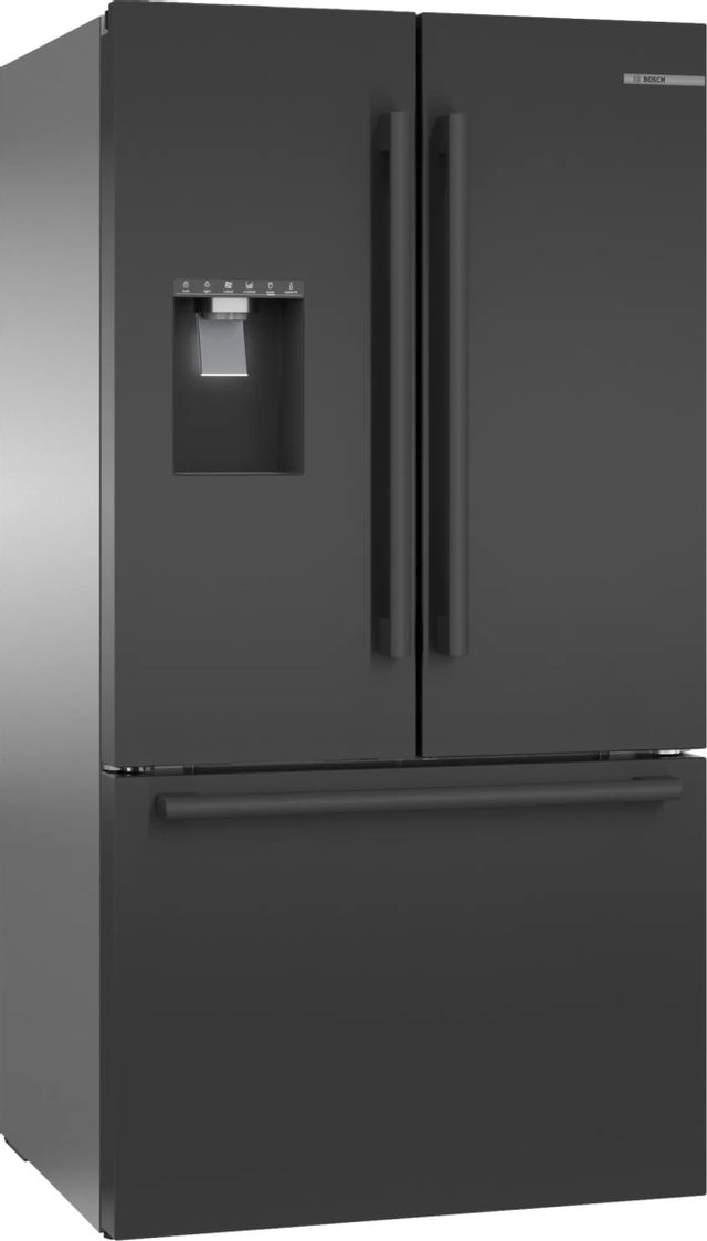 Bosch 500 Series 26.0 Cu. Ft. Black Stainless Steel French Door Refrigerator 