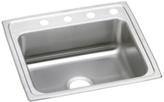 Elkay® Celebrity Brushed Satin Stainless Steel Single Bowl Drop-in Kitchen Sink-PSR25214