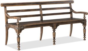 Hooker® Furniture Hill Country Helotes Timeworn Saddle Brown Dining Bench