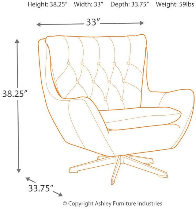Signature Design By Ashley® Velburg Brown Accent Chair 8