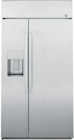 GE Profile™ 28.7 Cu. Ft. Stainless Steel Counter Depth Side By Side Refrigerator-PSB48YSRSS