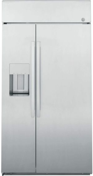 GE Profile™ 28.7 Cu. Ft. Stainless Steel Counter Depth Side By Side Refrigerator