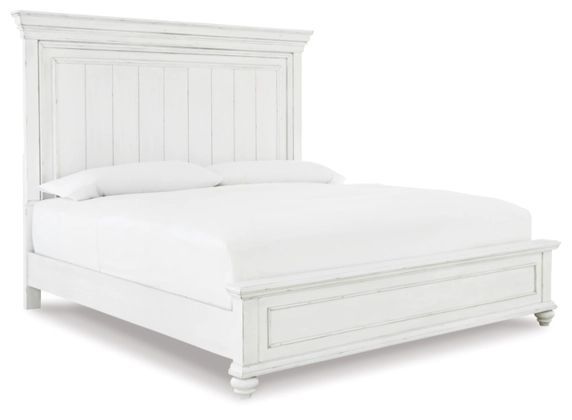 Benchcraft® Kanwyn Whitewash Queen Panel Bed-0