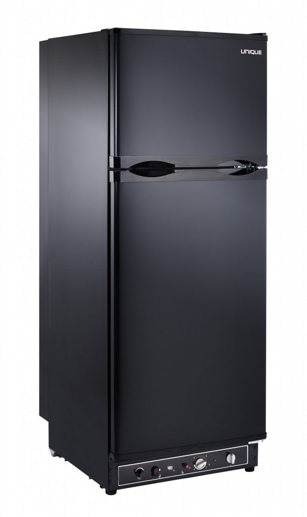 Unique® Appliances 8.0 Cu. Ft. Black Counter Depth Freestanding Liquid Propane Top Freezer Refrigerator 2
