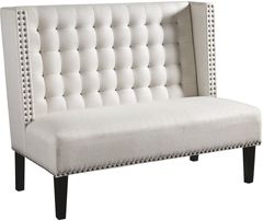 Mill Street® Beauland Ivory Accent Bench