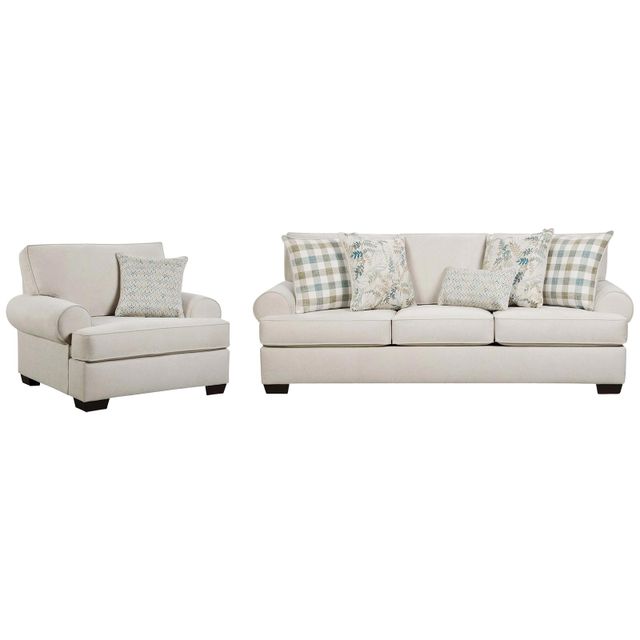 Behold Home Feather Cream Sofa and Chair-0