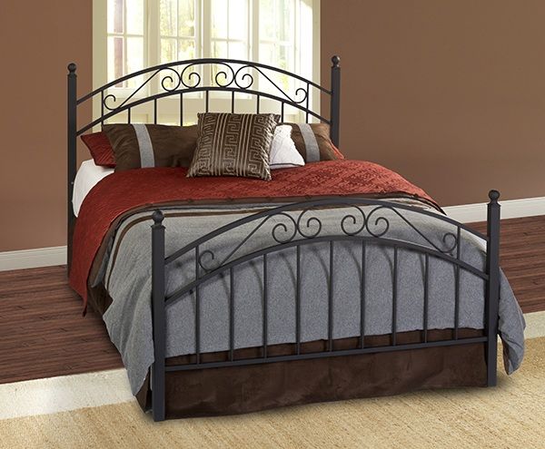 Hillsdale Furniture Willow Textured Black Queen Duo Panel Bed