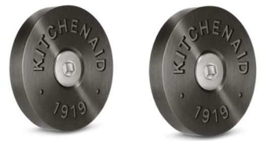 KitchenAid® Set of 2 Black Commercial-Style Range Handle Medallion Kit 1