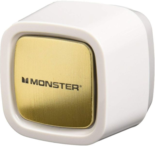 Monster® Single USB Wall Charger-White/Gold 1