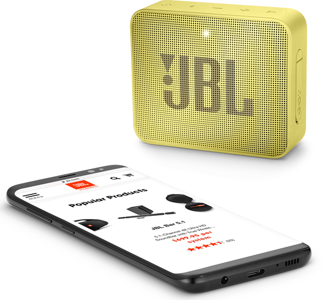 JBL® GO 2 Lemonade Yellow Portable Bluetooth Speaker 4