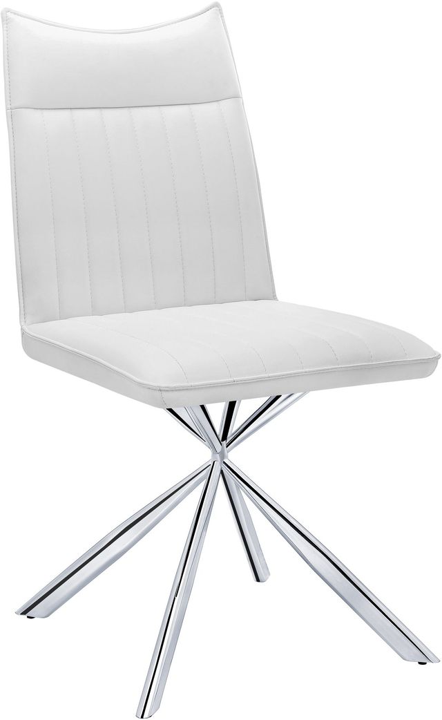 Chaises de salle à manger en tissu blanc Monarch Specialties®