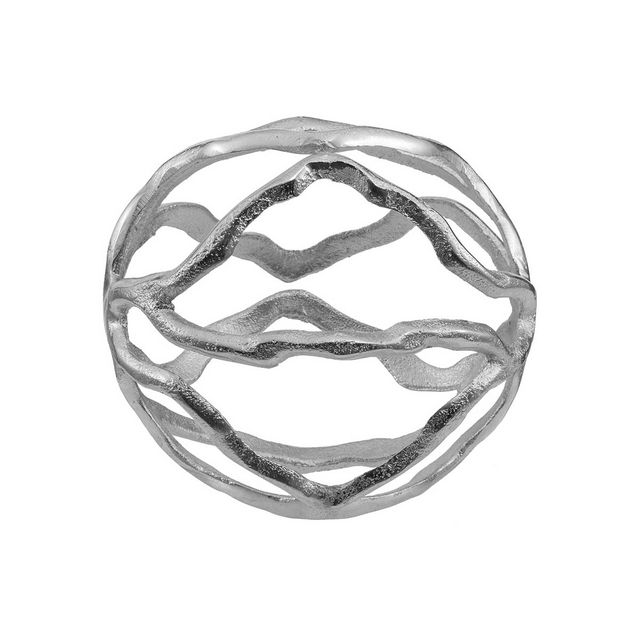 A & B Home Silver Wave Sphere-0