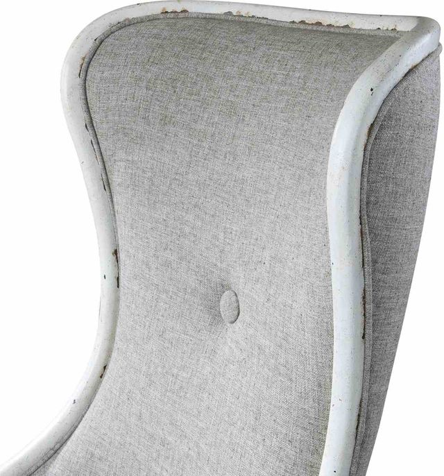 Uttermost® Selam Weathered White Wing Chair 1