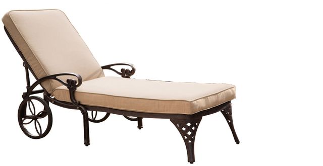 homestyles® Sanibel Bronze Chaise Lounge with Cushion-0
